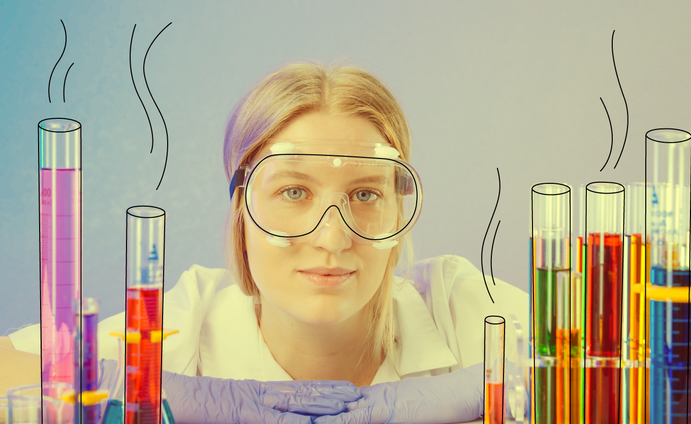Beruf mit Chemie: Chemikerin im Labor